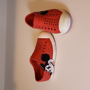 Native toddler Mickey Mouse shoes